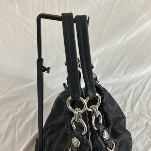 Coach Mia Opt Art Sateen Maggie Shoulder Bag Black #15757 - Picture 4 of 13